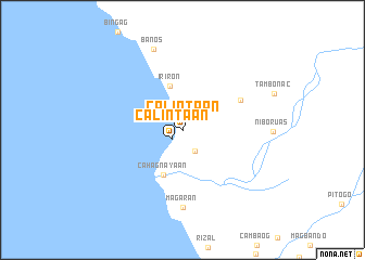 map of Calintaan