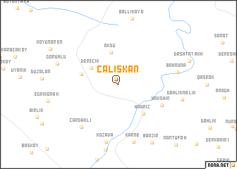 map of Çalışkan