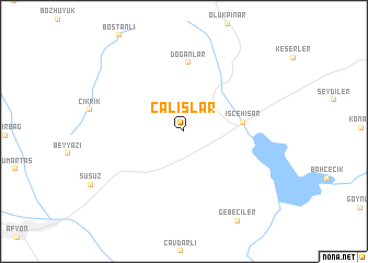 map of Çalışlar