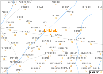 map of Çalışlı