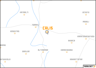 map of Çalış