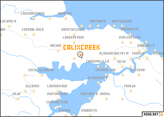 map of Cálix Creek