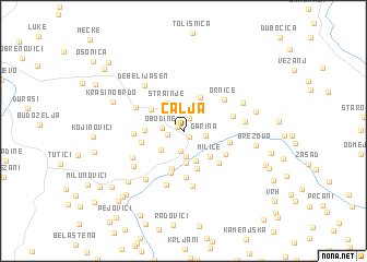 map of Čalja