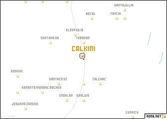 map of Calkiní