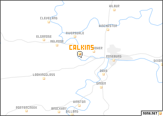 map of Calkins
