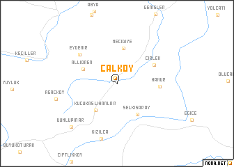 map of Çalköy