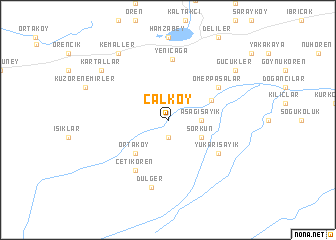 map of Çalköy