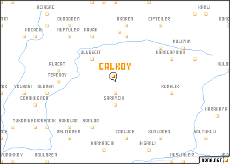 map of Çalköy