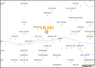 map of Çalköy