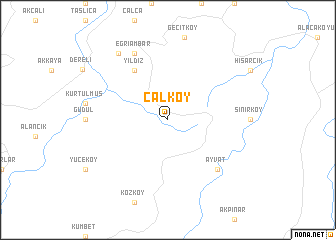 map of Çalköy