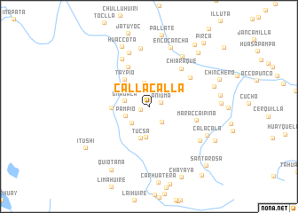 map of Calla Calla