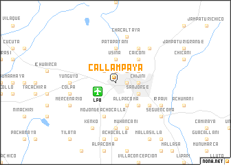 map of Callampaya