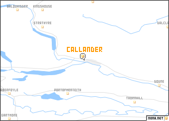 map of Callander