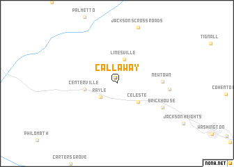 map of Callaway