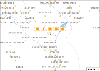 map of Callejo de Ordás