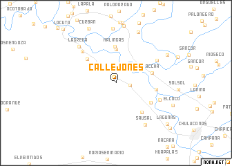 map of Callejones