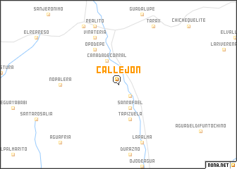 map of Callejón