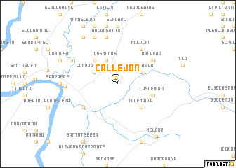 map of Callejón