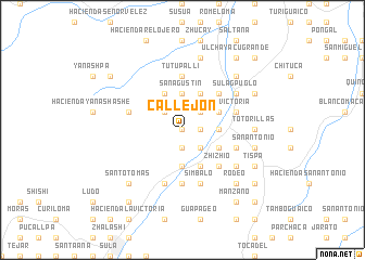 map of Callejón