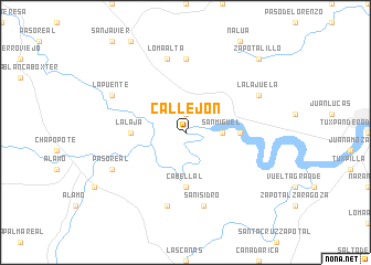 map of Callejón