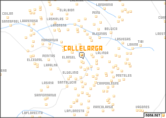 map of Calle Larga