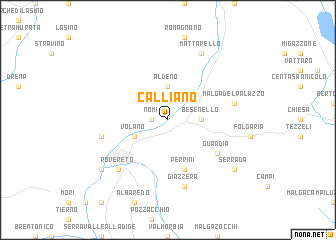 map of Calliano