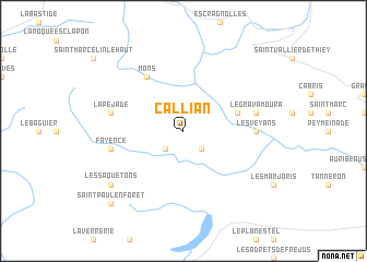 map of Callian