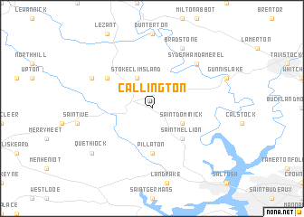 map of Callington