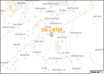 map of Calliston