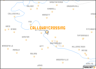 map of Calloway Crossing