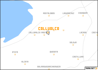 map of Callualca