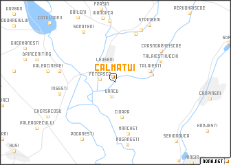 map of Călmăţui