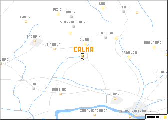 map of Čalma