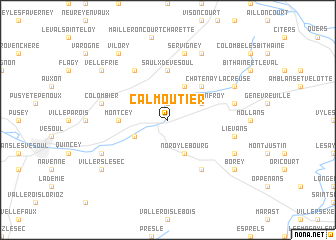 map of Calmoutier