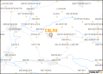 map of Calne