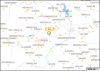 map of Caln