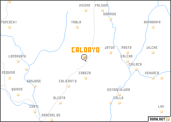 map of Caloayo