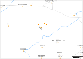 map of Caloma