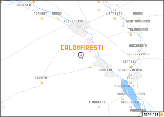 map of Calomfireşti