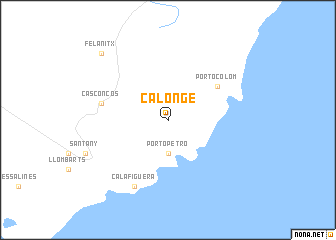 map of Calonge