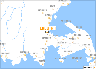 map of Calotan