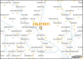 map of Caloteşti