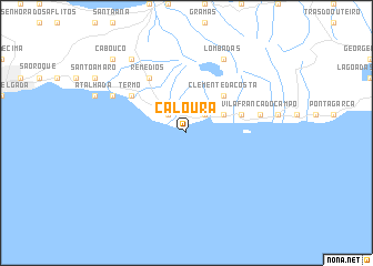 map of Caloura