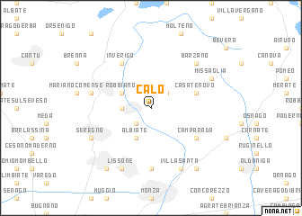 map of Calò