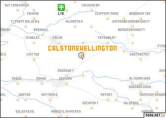 map of Calstone Wellington