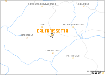 map of Caltanissetta