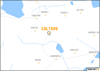 map of Çaltepe