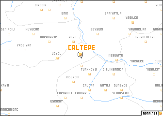 map of Çaltepe