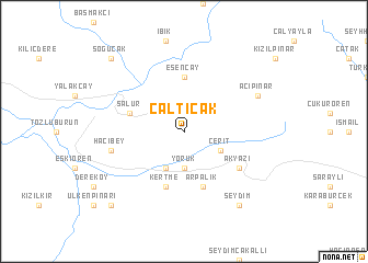 map of Çaltıcak