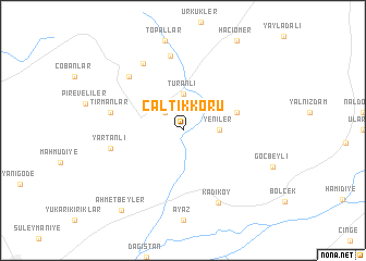 map of Çaltıkkoru